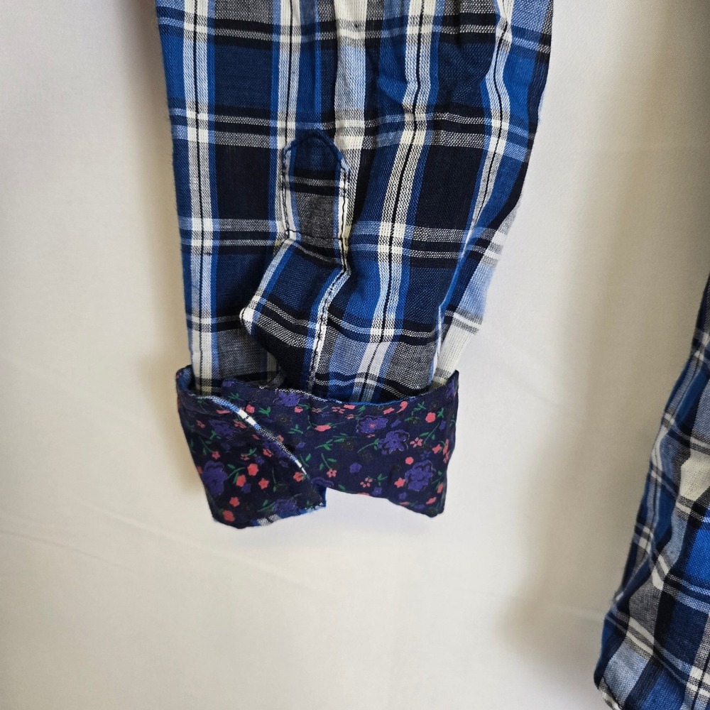 Overdrive Clothing 100% Cotton Tartan‎ Plaid Button-Down, Western Cowgirl Medium - Picture 7 of 9